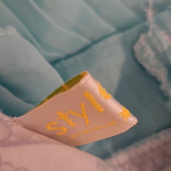 Boutique Style Aqua Halter Maxi dress size XL - Picture 9 of 12